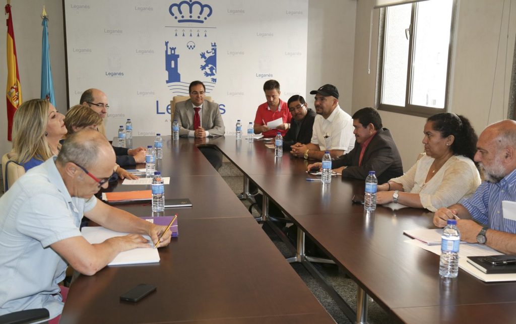 Ayuntamientos de Leganés, Getafe y Móstoles reciben a alcaldes de El Salvador