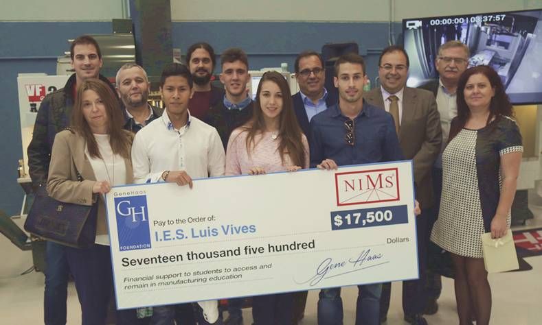 Seis alumnos de FP del IES Luis Vives, reconocidos por la Fundación Gene Haas