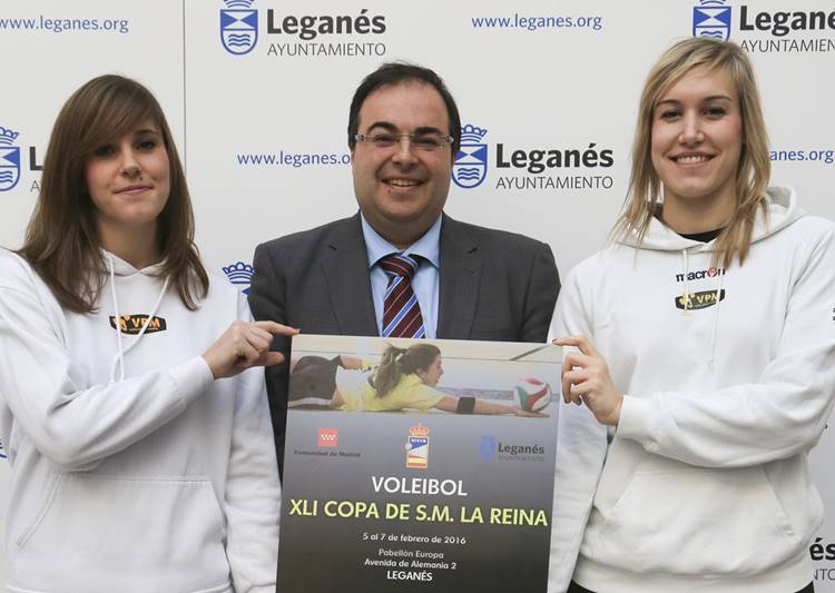 Presentan el torneo Copa de la Reina de Voleibol 2016 que se disputará en Leganés