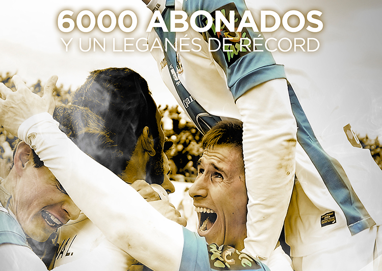 El C.D. Leganés supera su récord histórico de 6.000 abonados #Lega6000