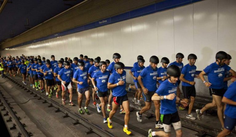 70 corredores participarán en una carrera nocturna en Metro de Madrid