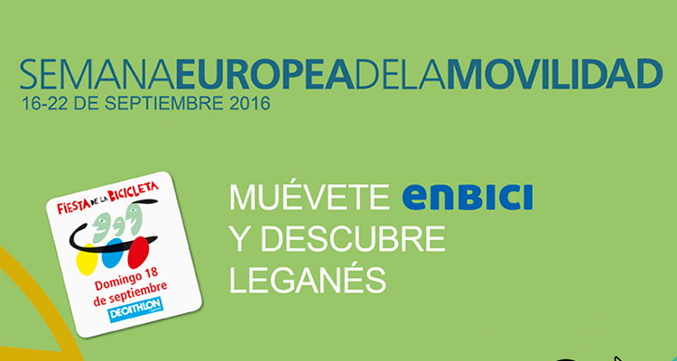 Leganés celebrará la Semana Europea de la Movilidad entre el 16 y 29 de septiembre