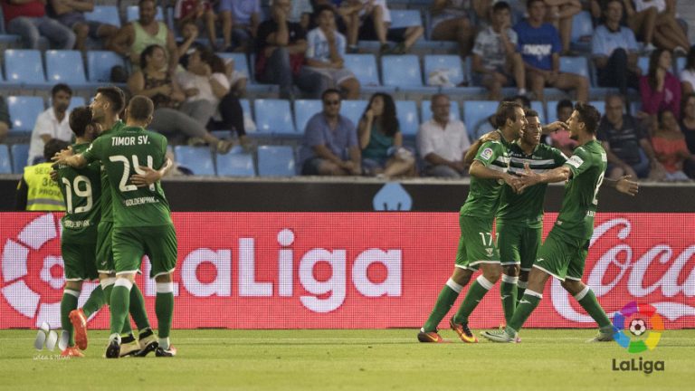Debut histórico del Leganés en Primera con victoria ante el Celta de Vigo