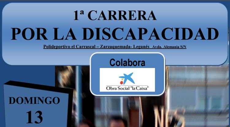 El Club Maratonianos de Leganés organiza la I Carrera por la Discapacidad