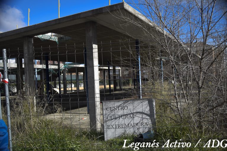 El Ayuntamiento de Leganés tapia el esqueleto del Centro Cultural Extremadura «ante problemas de seguridad»