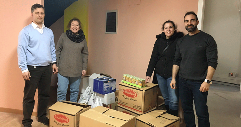 ULEG entrega 300 kilos de alimentos donados por vecinos a Mensajeros de la Paz