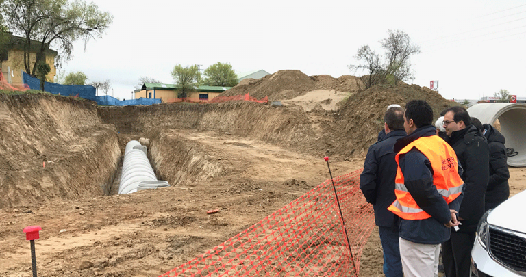 Avanzan las obras de urbanización del Plan Parcial Puerta de Fuenlabrada