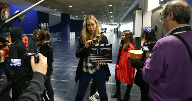 Los alumnos de los talleres de cine municipales ruedan un corto que se estrenará en CINESA Parquesur en mayo