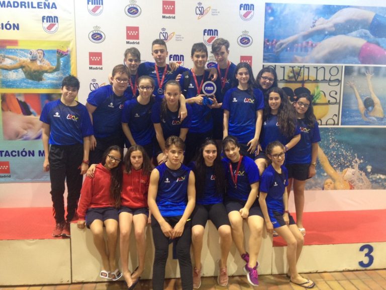 Cuatro oros de seis en relevos del Club de Natación Leganés en el Campeonato Territorial Alevín