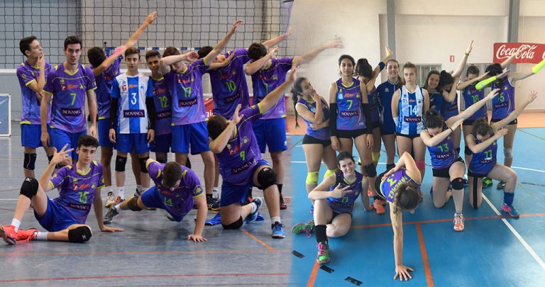 Duro Campeonato de España para los juveniles masculino y femenino del Club Voleibol Leganés