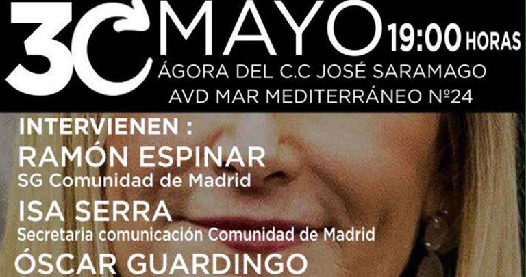 Podemos informará en Leganés sobre la moción de censura planteada contra Cristina Cifuentes