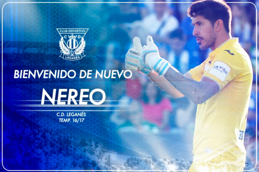 Nereo Champagne vuelve cedido al Leganés.