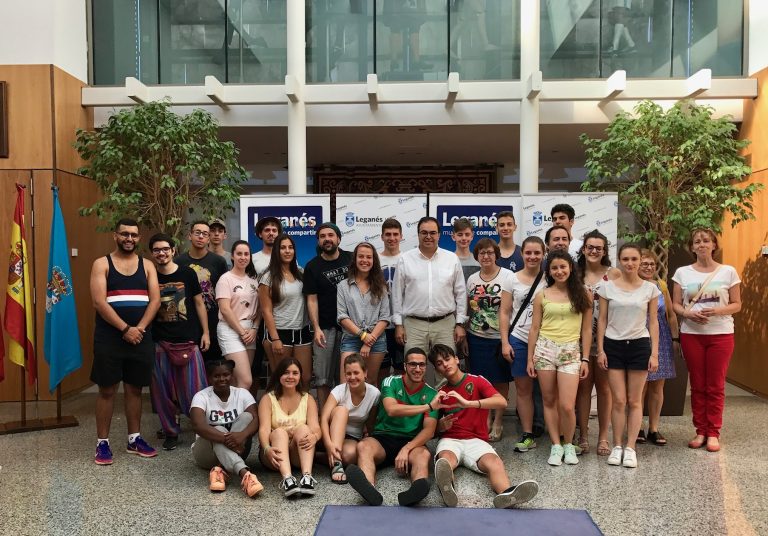 Jóvenes de Italia y Francia aterrizan en Leganés con el programa Erasmus+