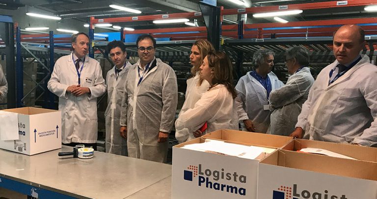 Alcalde y concejal de Comercio visitan el Grupo Logista, distribuidor líder en el sur de Europa