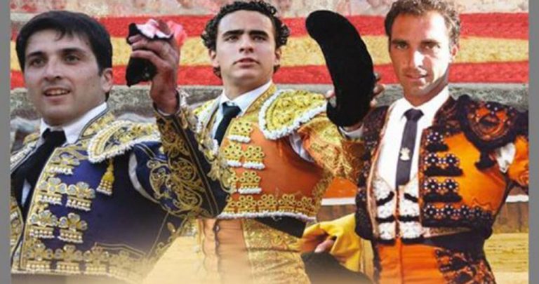 Javier Castaño, Salvador Cortés y Joaquín Galdós, cartel de la corrida de toros de las Fiestas de Leganés
