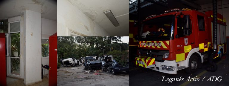 Humedades, moho en los colchones y duchas atascadas: los problemas de los bomberos de Leganés
