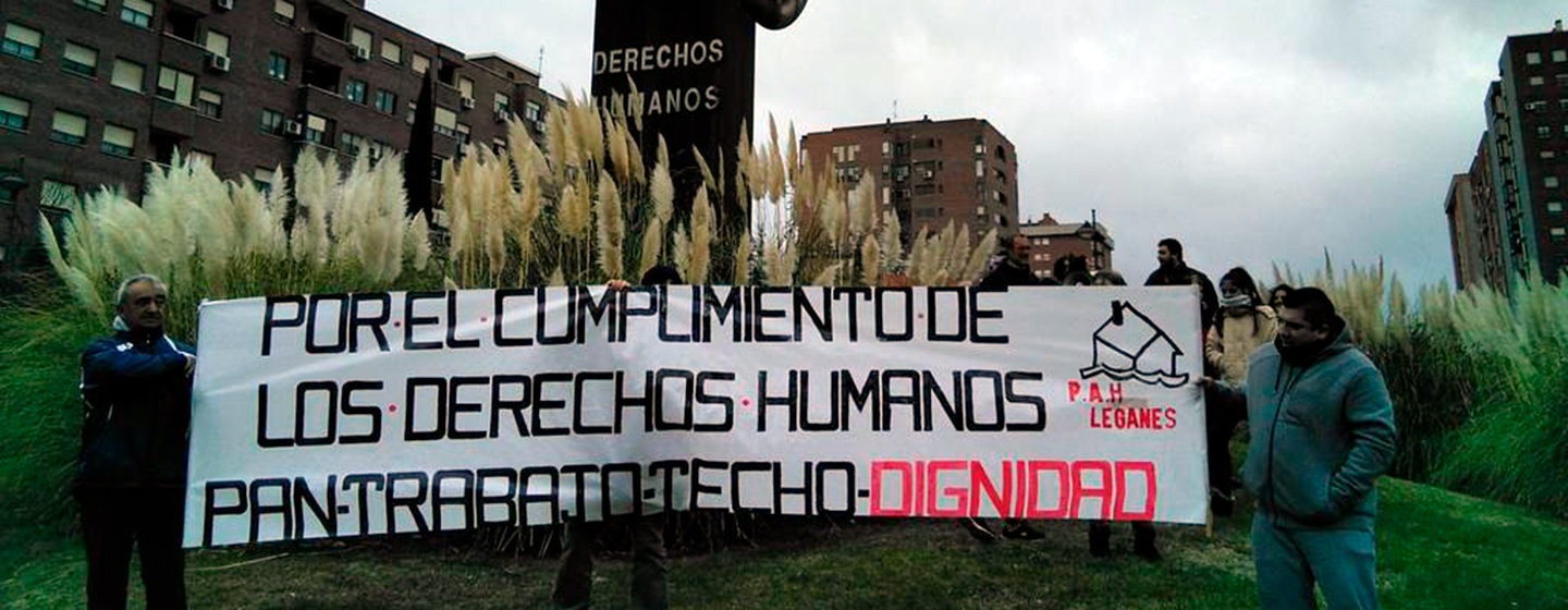 Reivindican pan trabajo techo PAH Leganes