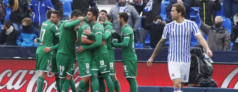 Fútbol: El CD Leganés da la sorpresa y gana en casa a la Real Sociedad