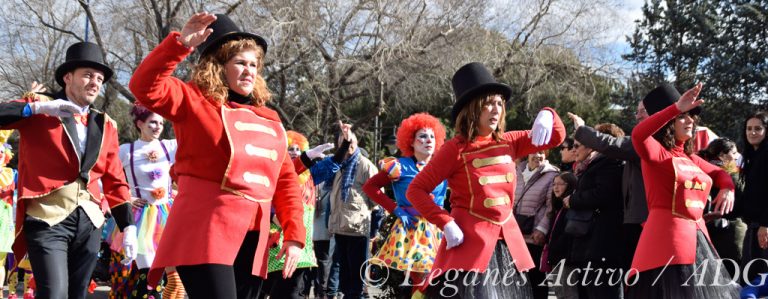 El carnaval inunda las calles de Leganés con vikingos, superhéroes, circos y cupidos