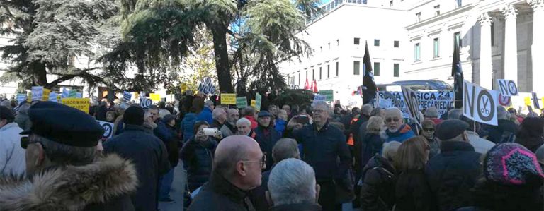 Los pensionistas de Leganés se suman a la manifestación por las pensiones dignas