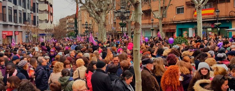 Histórica jornada de huelga feminista llena las calles de Leganés