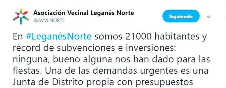 Asociaciones de vecinos reclaman subvenciones equiparativas
