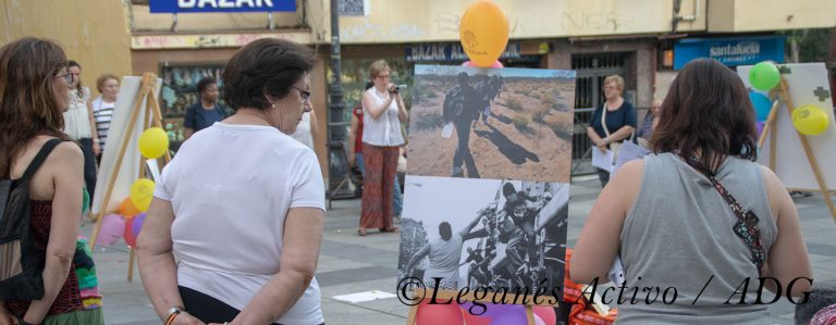 Cáritas celebra un círculo de silencio en Leganés el Día Mundial de los Refugiados