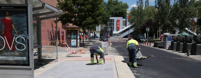 El Ayuntamiento repara la calzada de cuatro grandes vías de Leganés Norte y Zarzaquemada