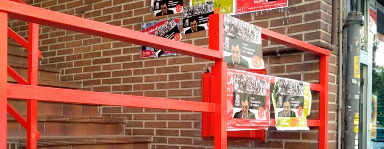 La sede del PSOE de Leganés amanece con pintadas contra la exhumación de Franco