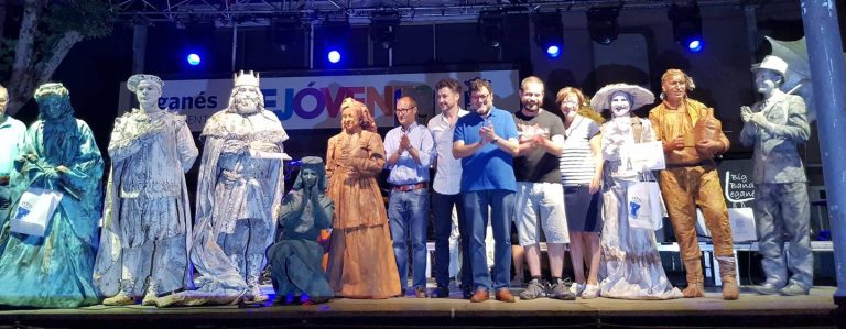Vendedora ambulante, ganadora del concurso de estatuas humanas de Leganés 2018
