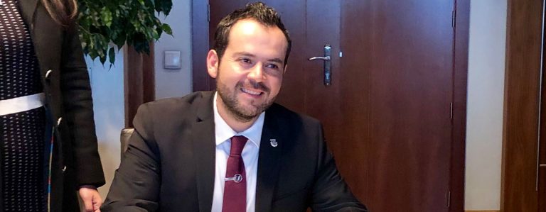 Santiago Llorente recibe al alcalde de Zacatecas (México), que visita nuestro país