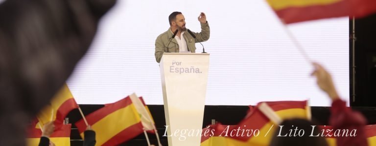VOX domina Leganés con un lleno absoluto de Abascal en La Cubierta