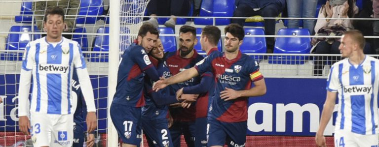 Fútbol: El Leganés pierde contra el Huesca (2-1) con «triplete» de Mantovani