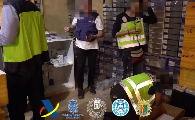 La Policía Nacional interviene más de cien kilogramos de cristal escondidos