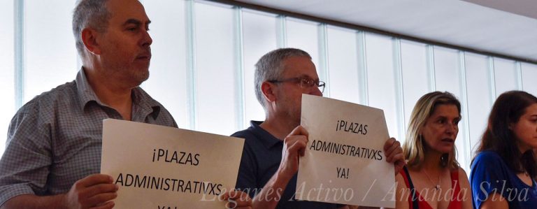 Suspendido el primer Pleno de Leganés por las protestas de los trabajadores