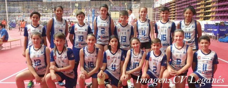 Voleibol: Buena imagen del CV Leganés en el Campeonato de España alevín