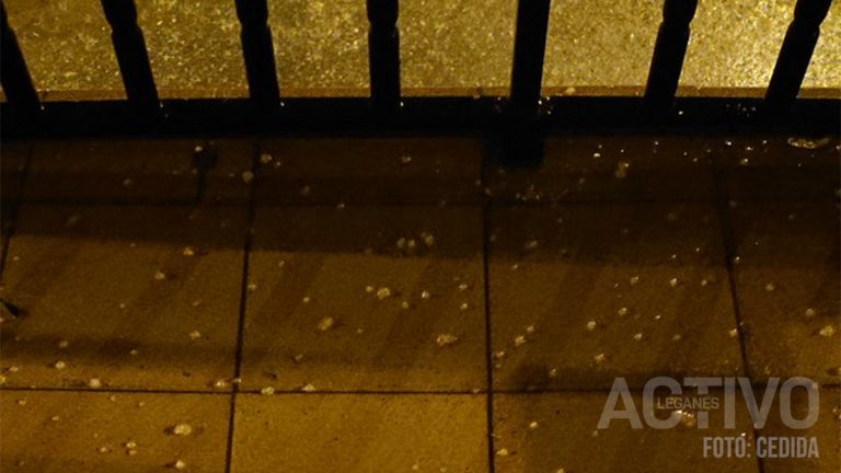 Tormenta de granizo azota Leganés