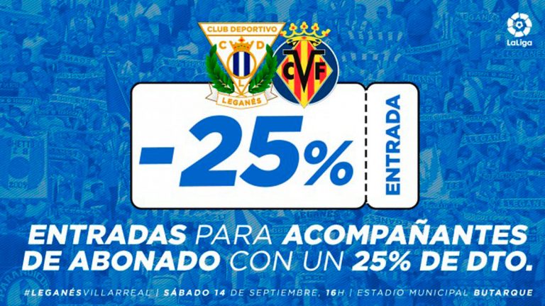 Fútbol | Descuento para acompañantes de abonados en el partido frente al Villarreal