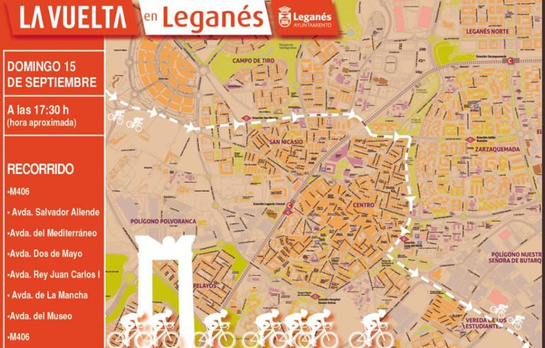 La Vuelta España pasa por Leganés con estos cortes de tráfico