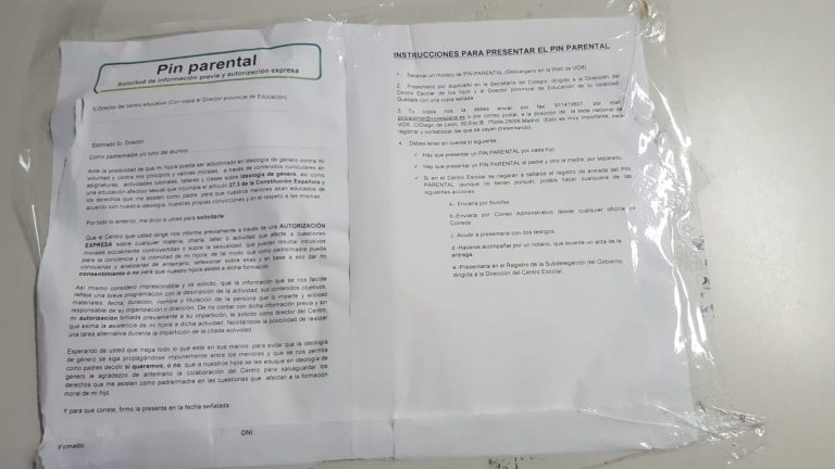 Críticas entre PSOE y VOX Leganés por el Pin Parental