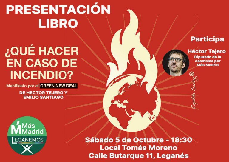 Héctor Tejero presenta “Qué hacer en caso de incendio” en Leganés