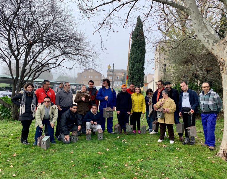 El Ayuntamiento y Grupo AMÁS se unen para colocar en Leganés cajas refugio de aves depredadoras de insectos