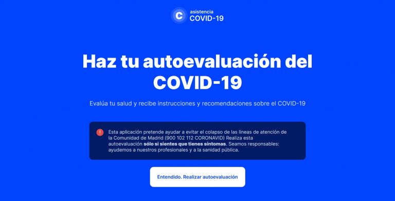 La Comunidad crea la aplicación CoronaMadrid de asistencia frente al coronavirus