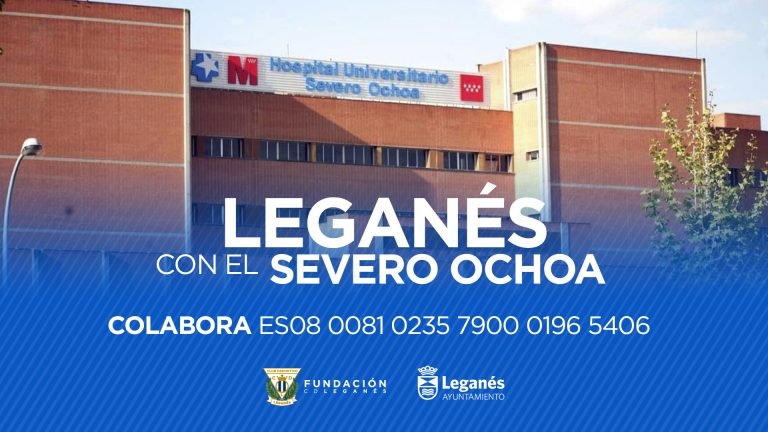 La Fundación CD Leganés pone a disposición una cuenta bancaria para recaudar fondos para el Hospital Severo Ochoa