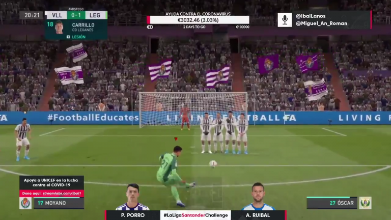 Aitor Ruibal supera su debut en #LaLigaSantanderChallenge contra Pedro Porro