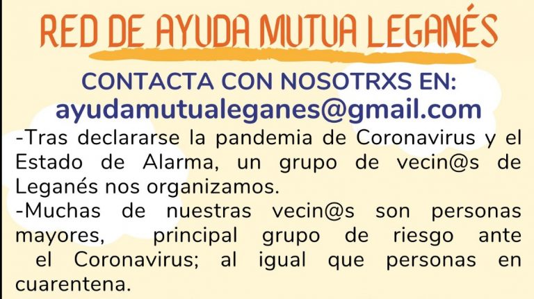 Los vecinos de Leganés crean redes de apoyo y colaboración