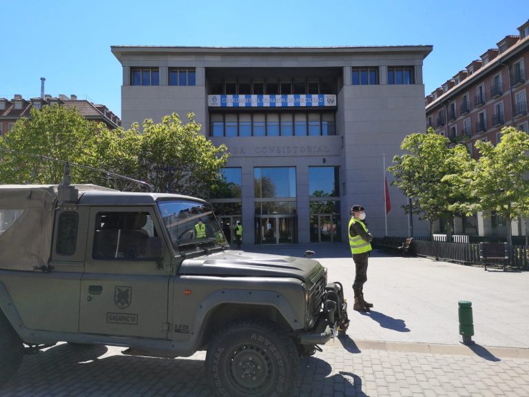 La Brigada Paracaidista aterriza en Leganés como refuerzo frente al coronavirus