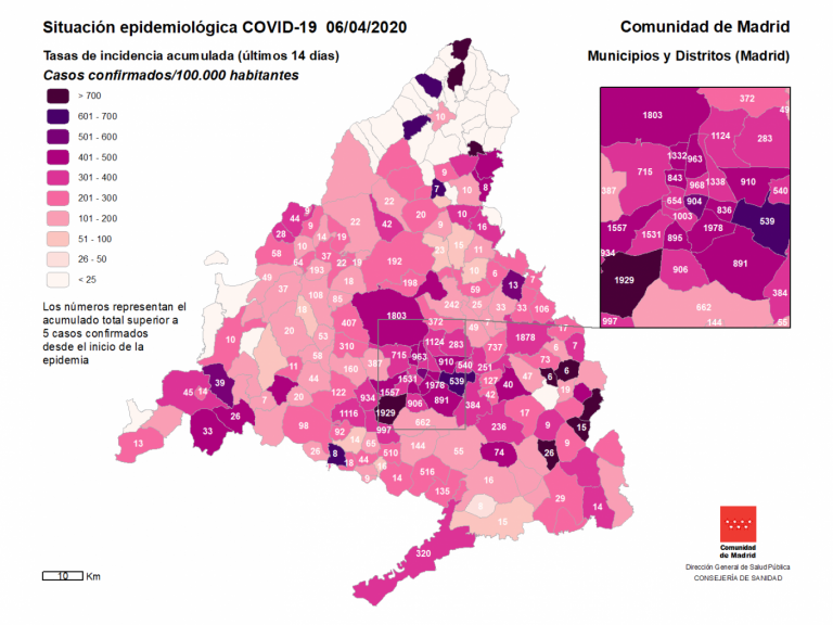 Leganés, la ciudad más afectada por el coronavirus de la Comunidad de Madrid