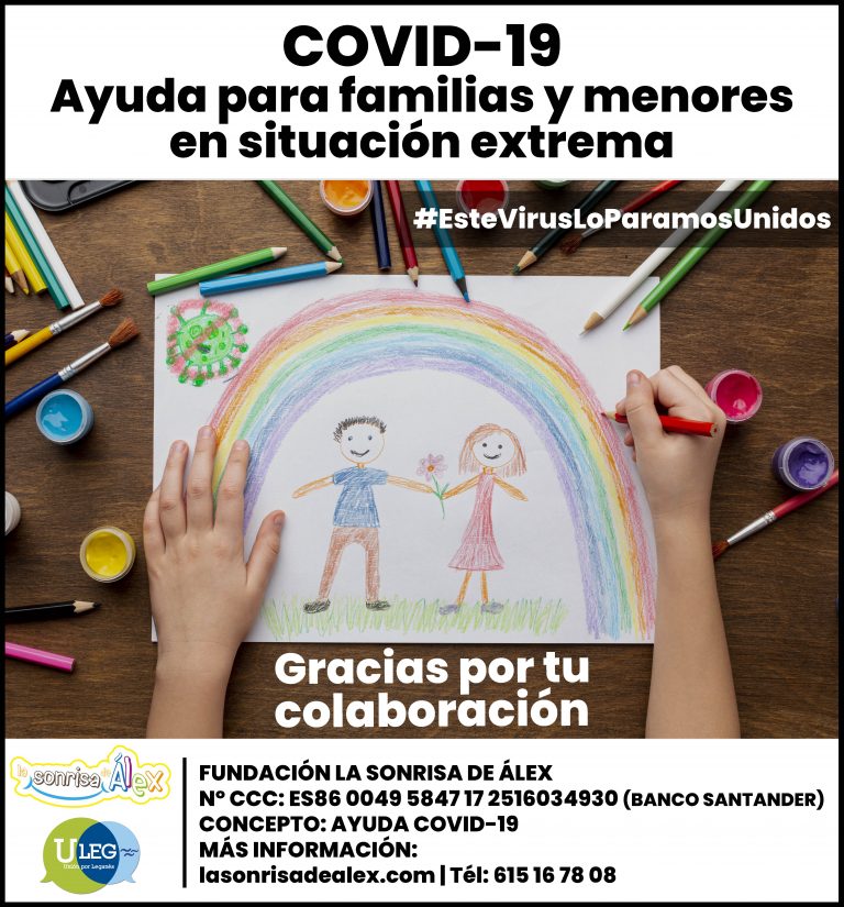 ULEG y la Fundación ‘La Sonrisa de Álex’ recaudan fondos para las familias más afectadas por la COVID19