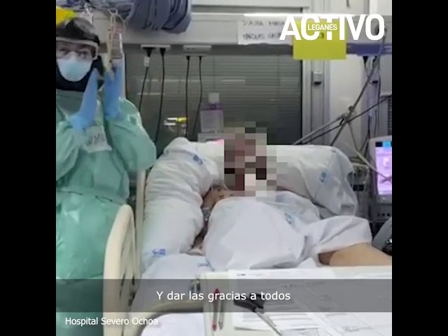 El agradecimiento de la primera paciente de coronavirus extubada en el Severo Ochoa